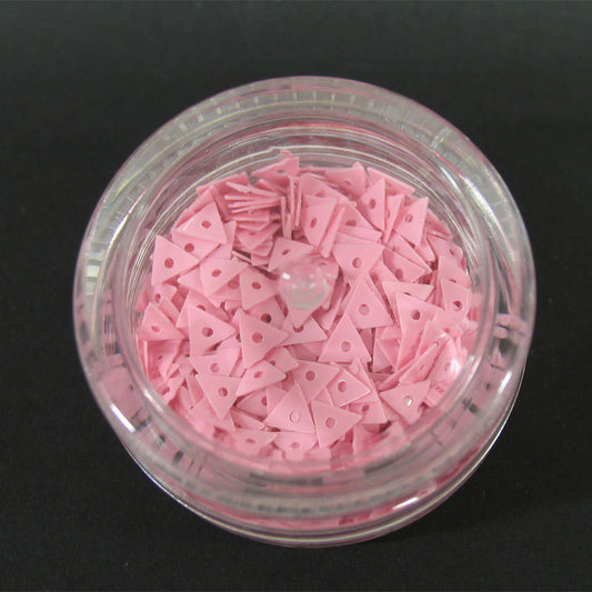Decori per unghie triangoli forati rosa