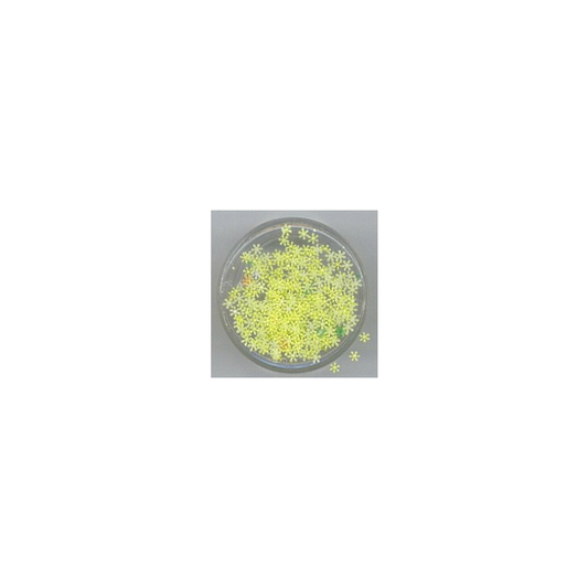 Decori unghie mini fiori a rilievo bombati giallo limone LP