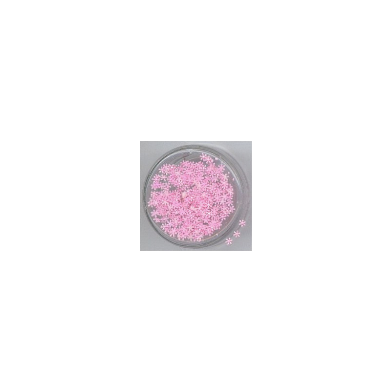 Decori unghie fiori a rilievo bombati rosa LP