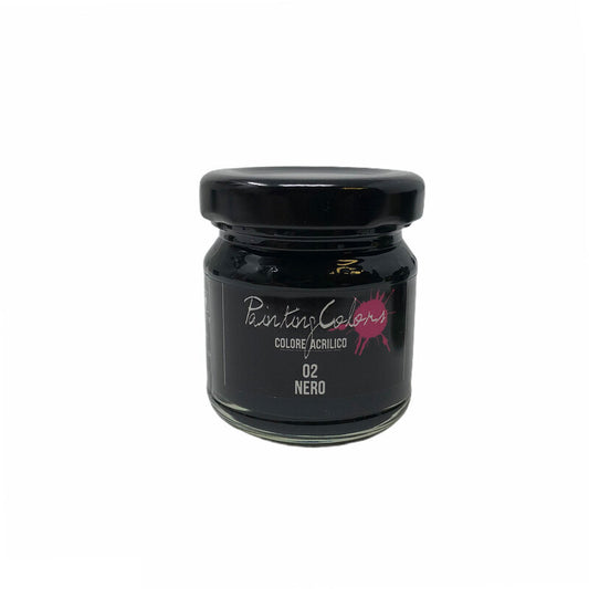 Colore Acrilico Painting Colors 40 ml Nero