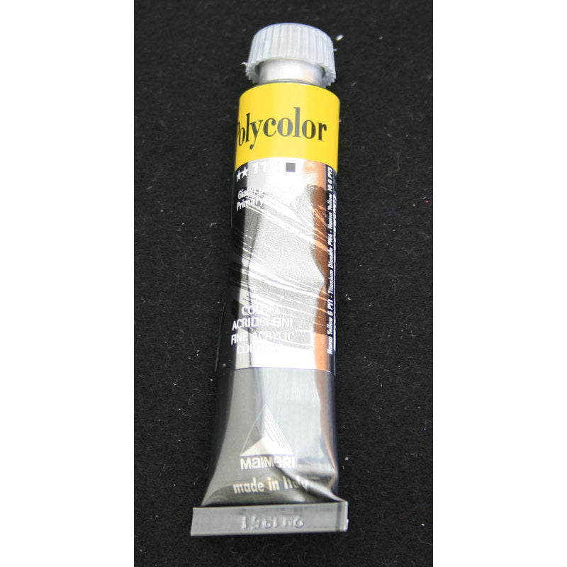 Colore micropittura Polycolor n. 116 Giallo Primario 20 ml