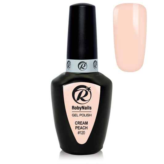 Gel Polish 120 Cream Peach RobyNails 8 ml