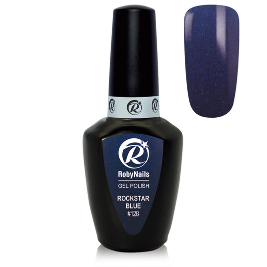 Gel Polish 128 Rockstar Blue Roby Nails 8 ml