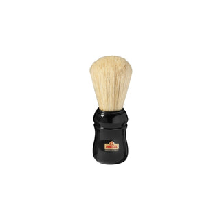 Pennello da barba professionalein pura setola Omega 10049 manico nero