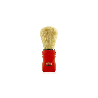 Pennello da barba professionalein pura setola Omega 10049 manico rosso