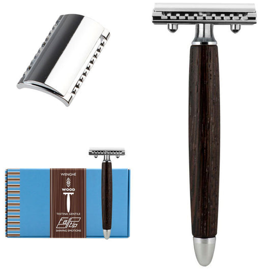 Rasoio di sicurezza Wood Manico Wenghe Testina Gentile PC Fatip 42132