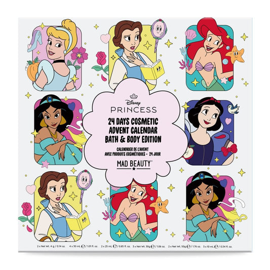Calendario Avvento Principesse Disney 24 giorni cosmetici bagno corpo