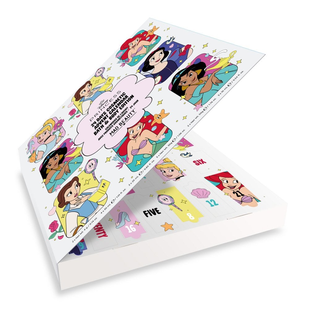 Calendario Avvento Principesse Disney 24 giorni cosmetici bagno corpo