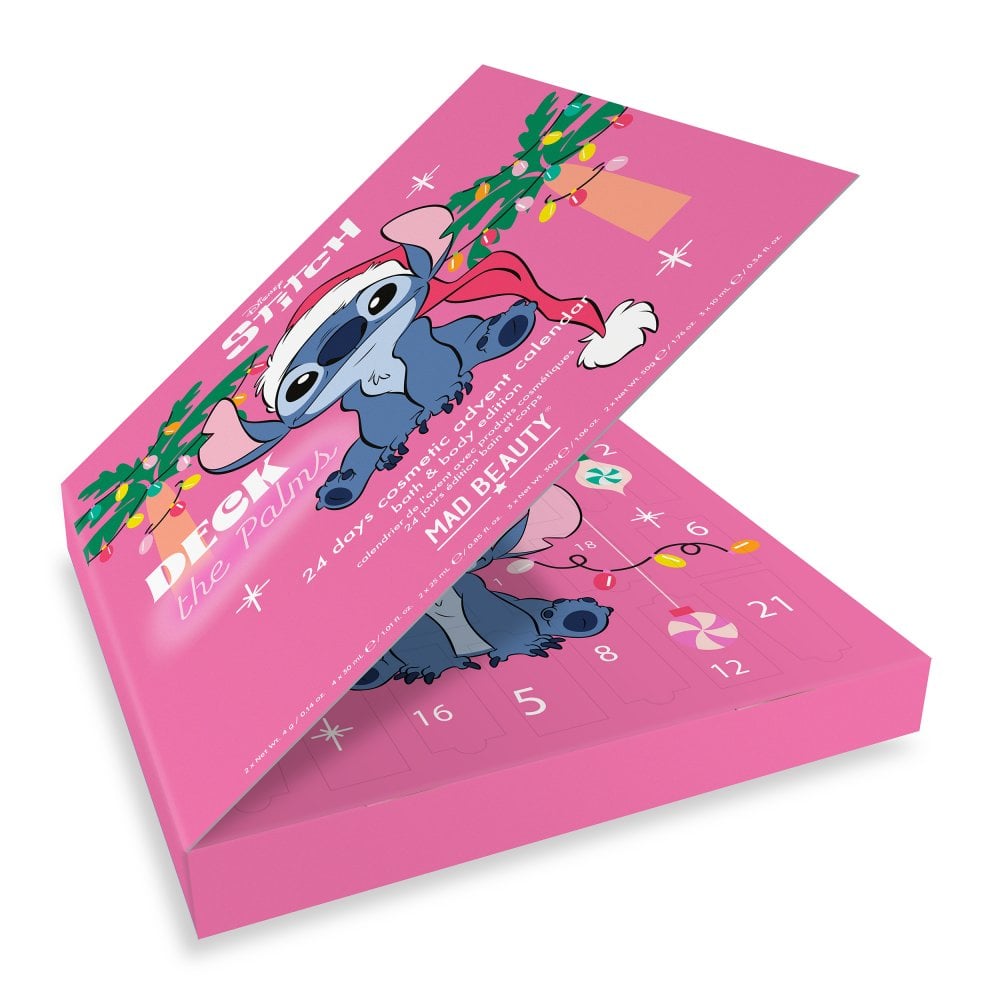 Calendario Avvento Stitch Disney 24giorni prodotti cosmetici bagno corpo