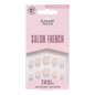 Unghie Finte Elegant Touch Salon Pink Natural French Extra Piccole 24 pz