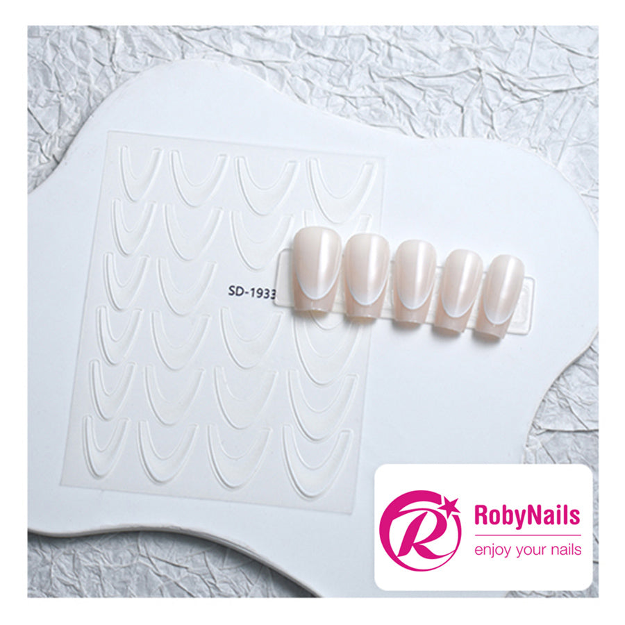 Adesivi French Sticker White 23 pz Robynails