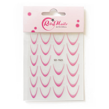 Adesivi French Sticker Pink 23 pz Robynails