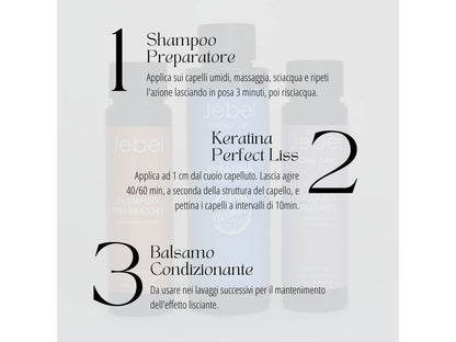 Kit Perfect Liss Liscio Brasiliano Nanoplastia Jebel 60 + 120 + 60 ml