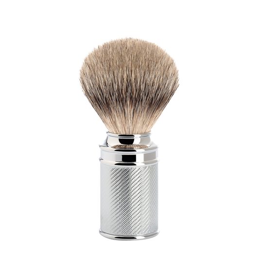 Pennello da Barba in Tasso Manico Zigrinato Cromato Muhle 091 M 89
