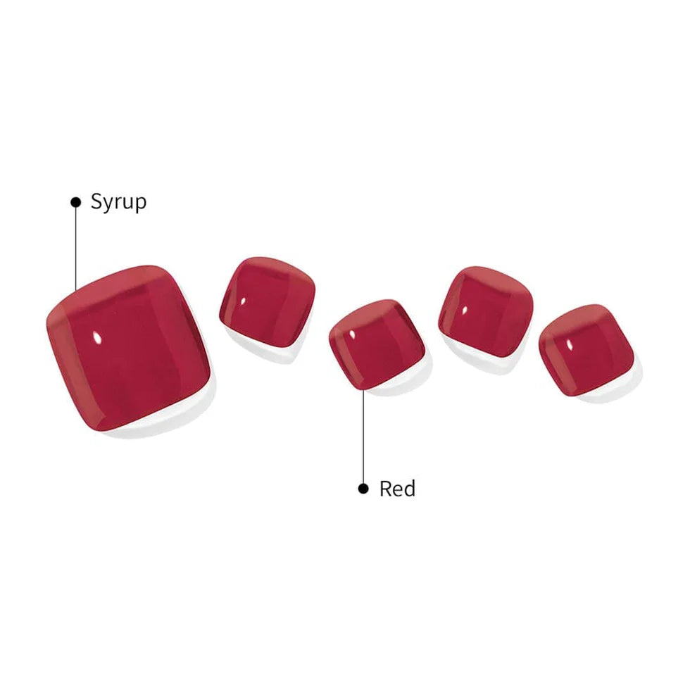 Smalto gel adesivo 60 % prepolimerazzito Piedi OHORA Rosso Tint Burgundy