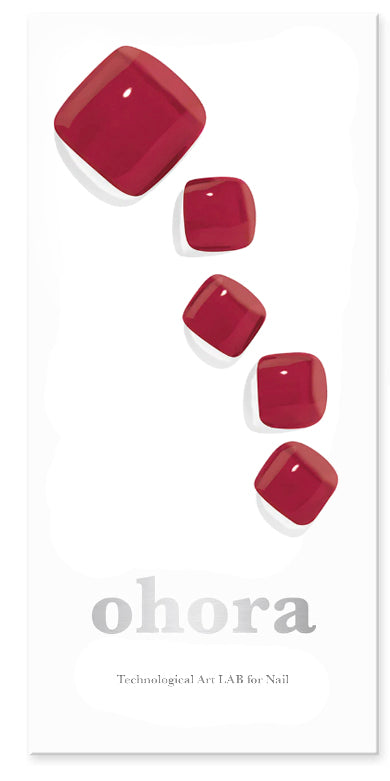 Smalto gel adesivo 60 % prepolimerazzito Piedi OHORA Rosso Tint Burgundy