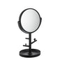 Specchio ingrandimento 1x/3x da tavolo nero con porta gioielli