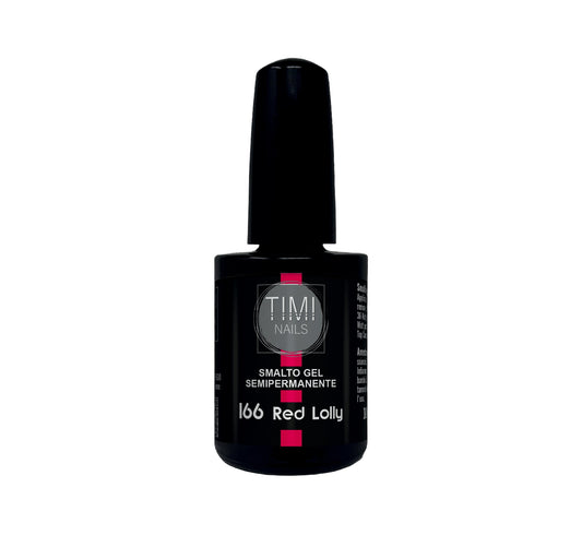 Timi Nails Smalto Gel Semipermanente nr. 166 Red Lolly 14 ml.